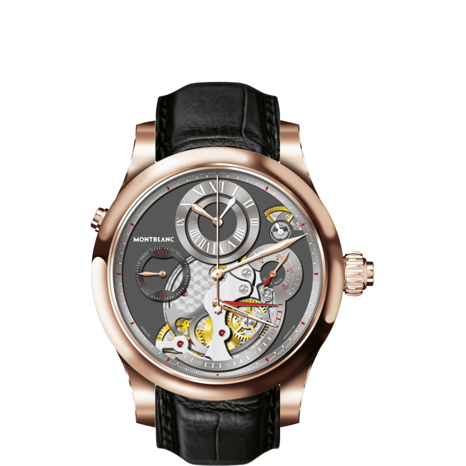 Montblanc 109433 : Grand Chronographe Régulateur Red Gold
