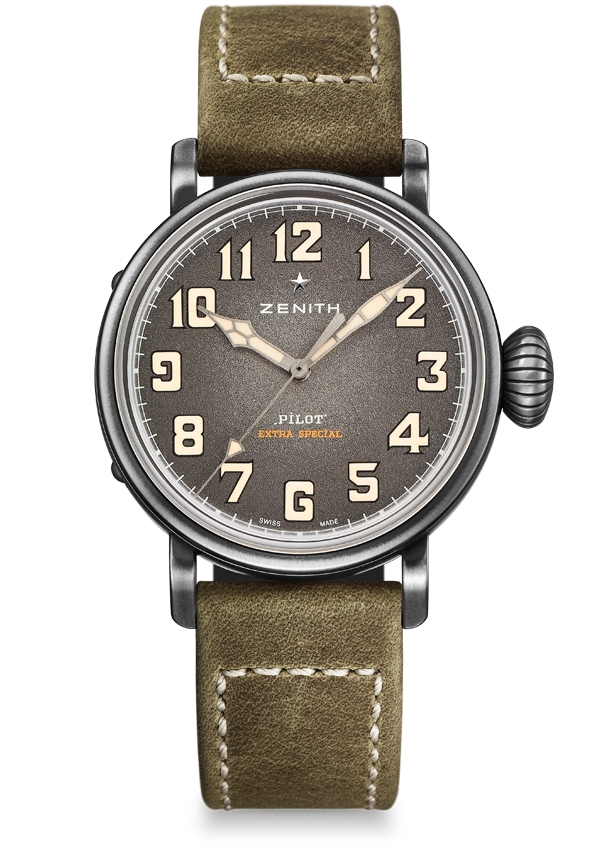 Zenith 11.1940.679/63.C800 : Pilot Type 20 Extra Special 40 Aged Stainless Steel / Green