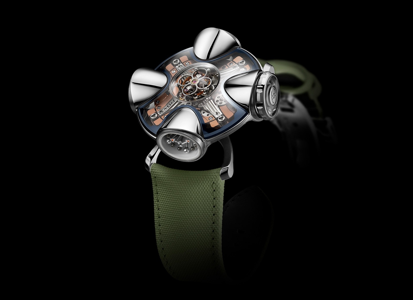 MB&F 11.TL.RG-C : Horological Machine N°11 HM11 Architect Titanium / Red Gold