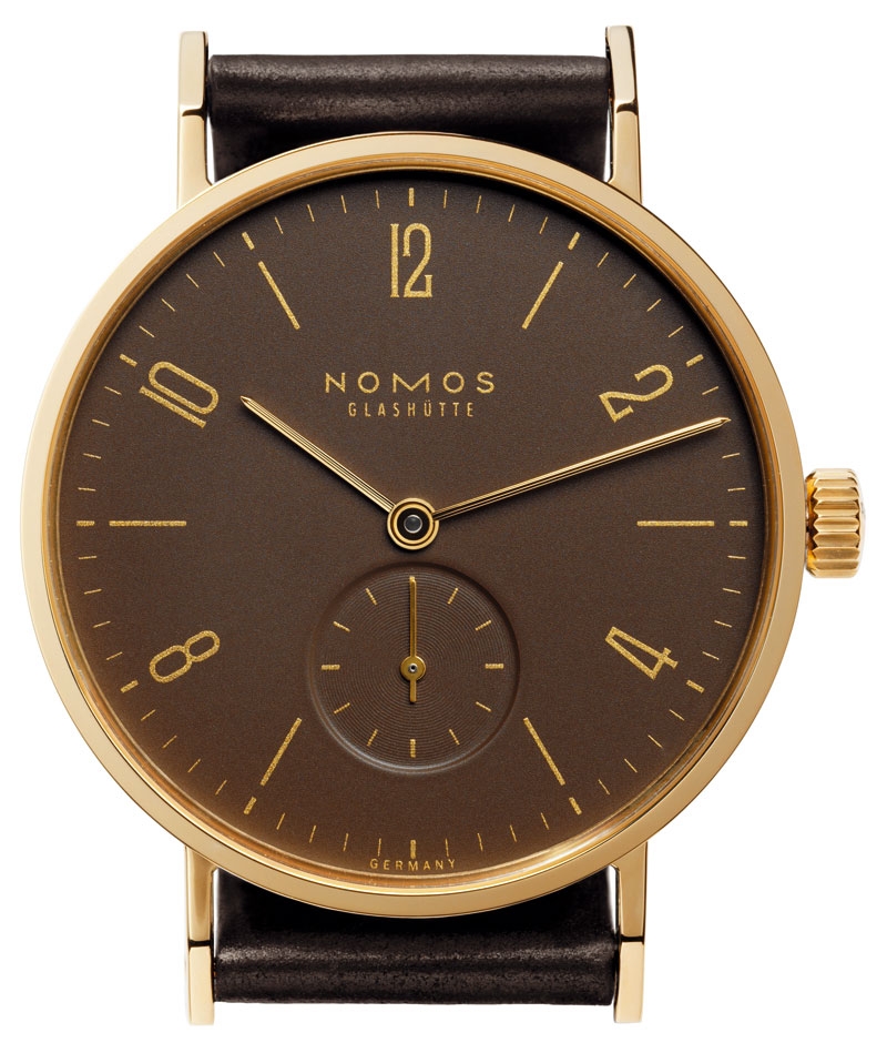 Nomos Glashütte 110 : Tangente Gold mocca
