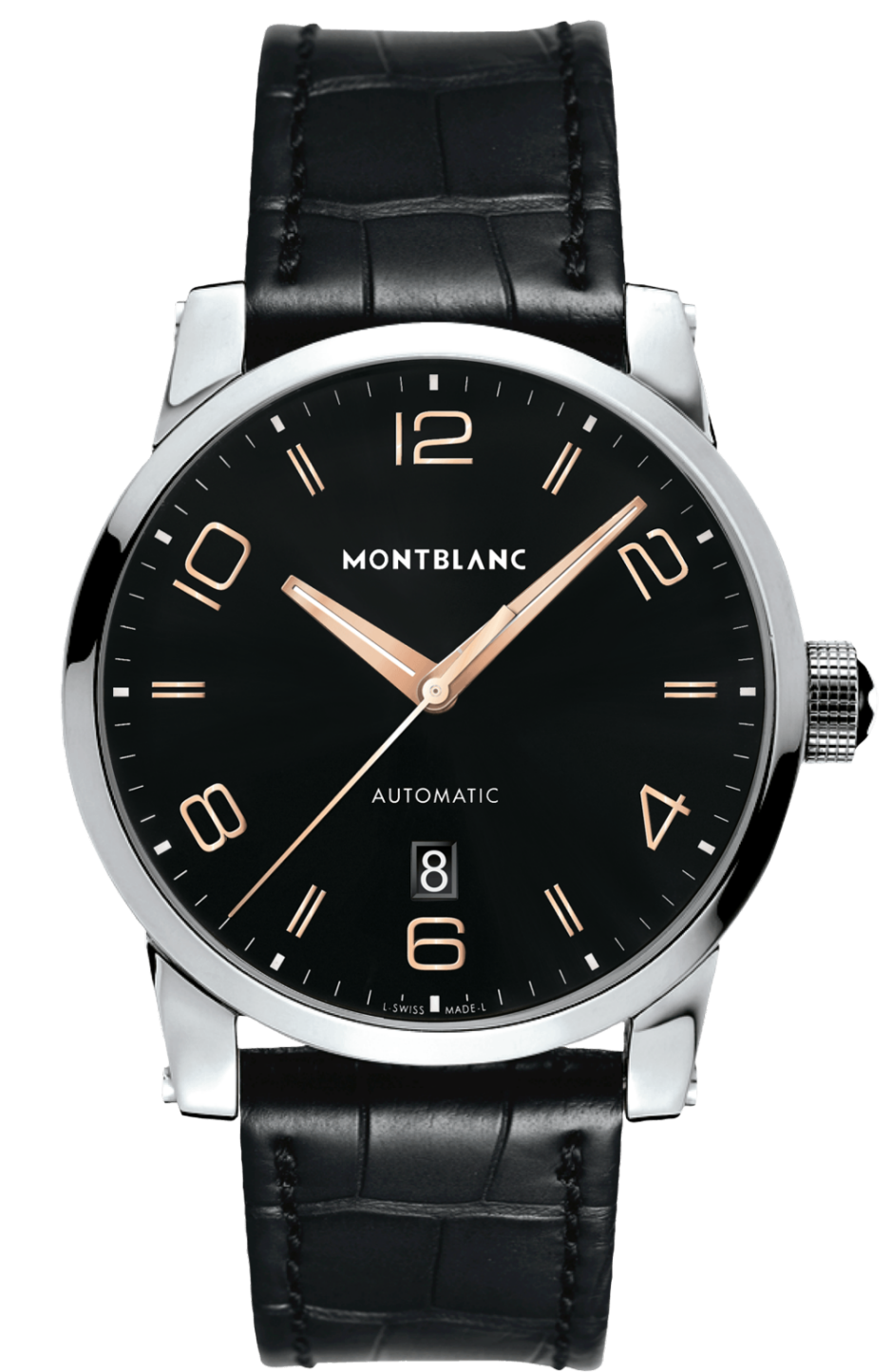 Montblanc 110337 : TimeWalker Date Automatic 42 Black / Red Gold Numerals