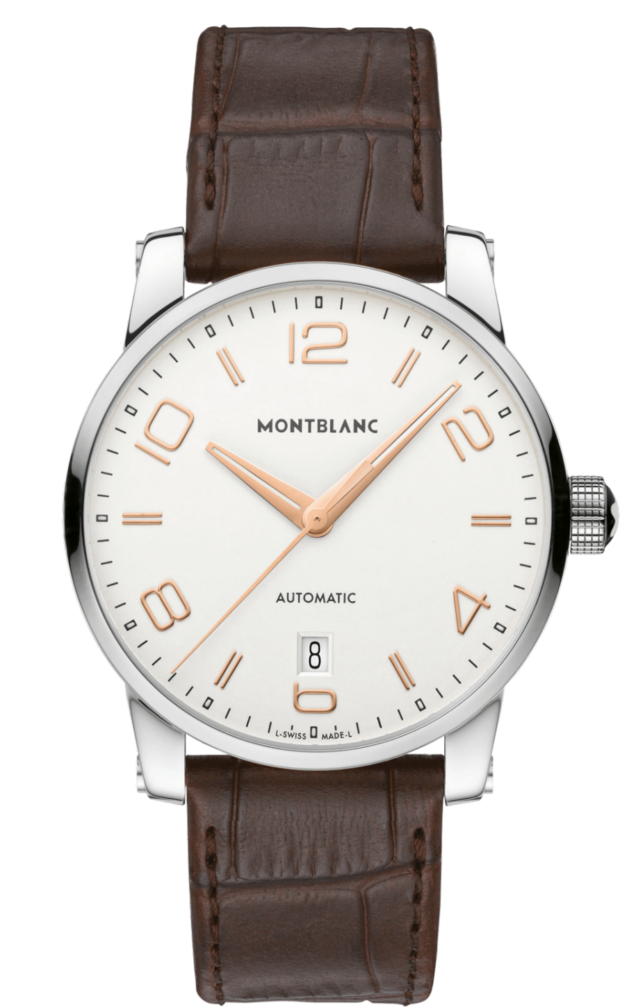 Montblanc 110340 : TimeWalker Date Automatic 39 Silver / Red Gold Numerals