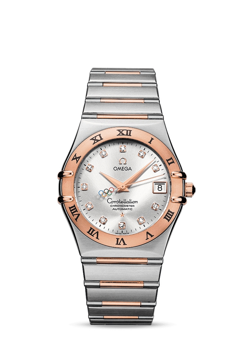 Omega 111.20.36.10.52.002 : Constellation Automatic 36 Stainless Steel / Red Gold / Beijing Olympics 2008