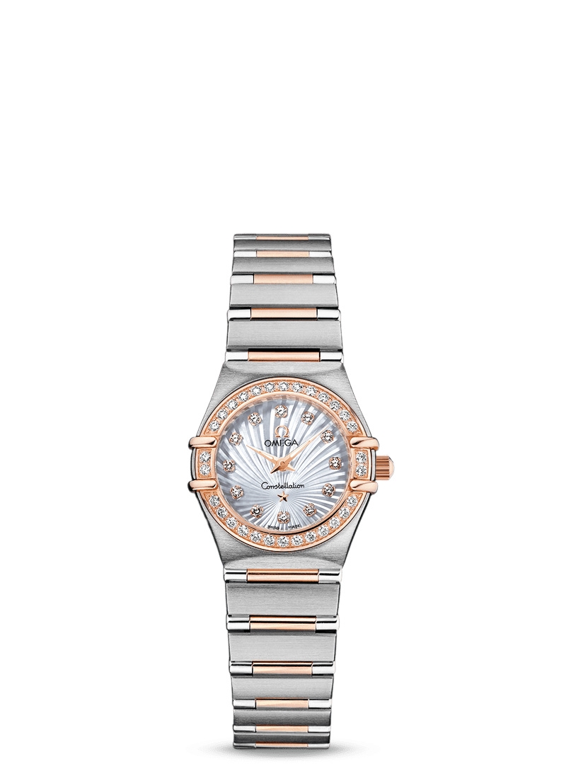 Omega 111.25.23.60.55.003 : Constellation Quartz 22.5 Stainless Steel / Red Gold / Diamond / MOP / 160 Years