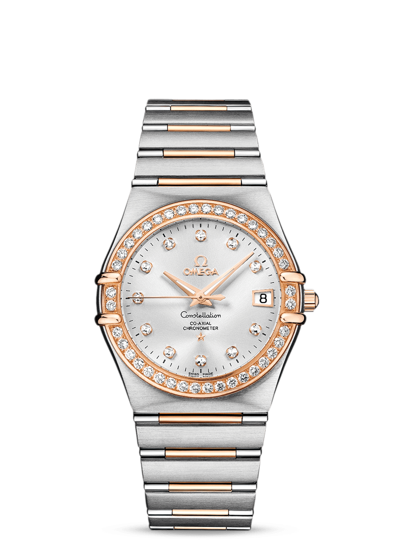 Omega 111.25.36.20.52.001 : Constellation Co-Axial 35.5 Red Gold / Silver / 160 Years