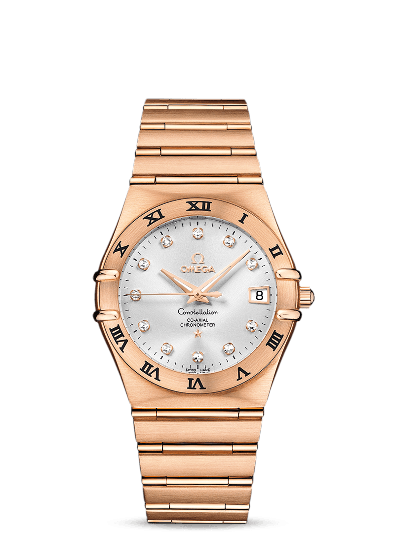 Omega 111.50.36.20.52.001 : Constellation Co-Axial 35.5 Red Gold / Silver / 160 Years