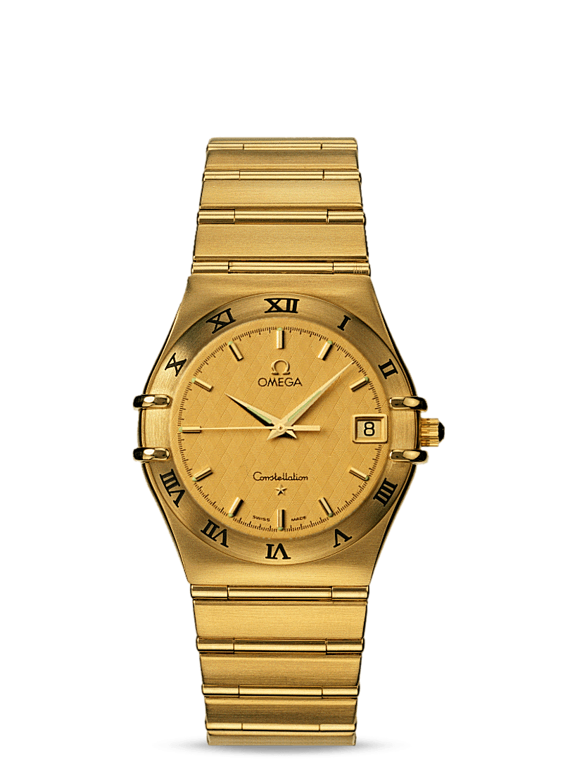 Omega 1112.10.00 : Constellation Quartz 33.5 '95 Yellow Gold / Champagne
