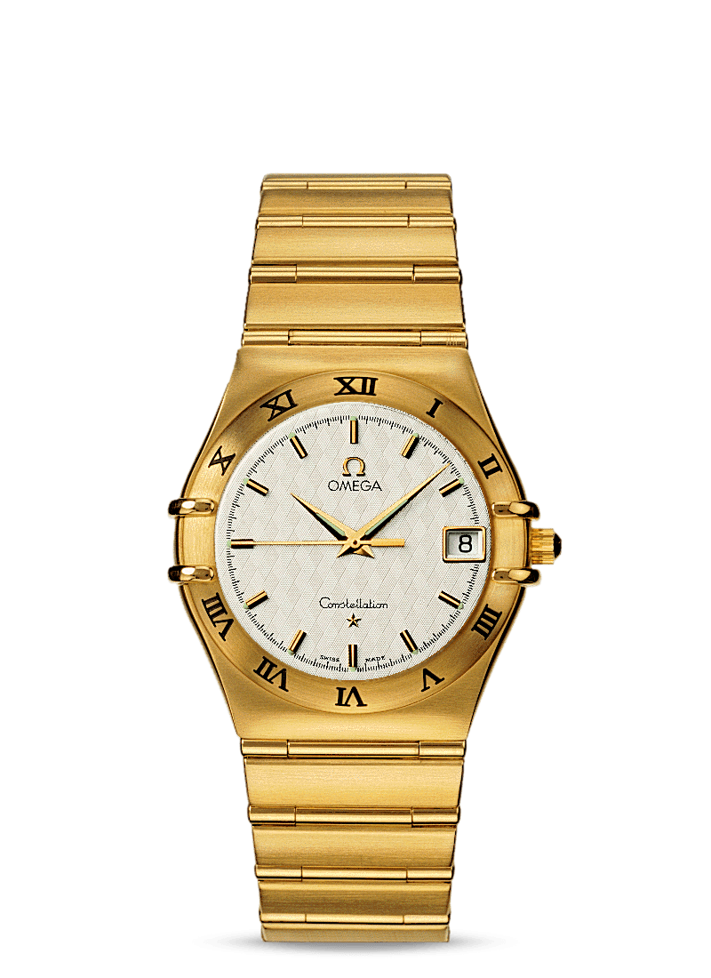 Omega 1112.30.00 : Constellation Quartz 33.5 '95 Yellow Gold / Silver