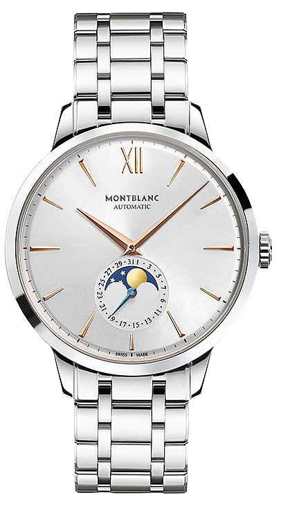 Montblanc 111621 : Heritage Spirit Moonphase 41mm Stainless Steel Bracelet