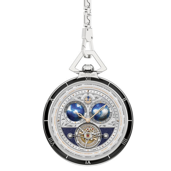 Montblanc 112586 : Tourbillon Cylindrique Geospheres Pocket Watch