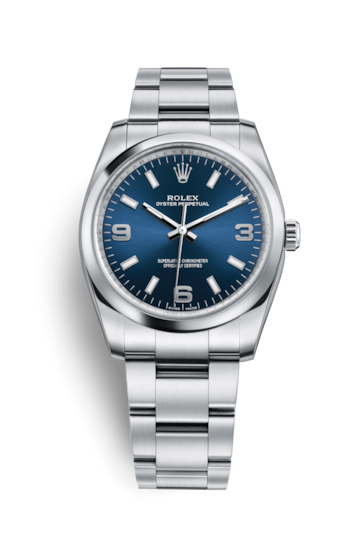 Rolex 114200-0014 : Oyster Perpetual 34 Blue Explorer