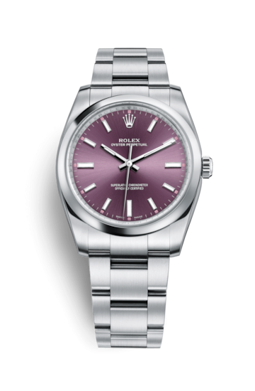 Rolex 114200-0020 : Oyster Perpetual 34 Red Grape
