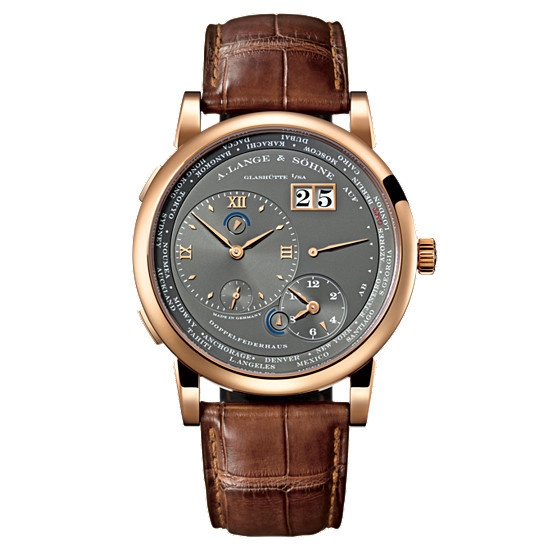 A. Lange & Söhne 116.033 : Lange 1 Time Zone Rose Gold / Grey