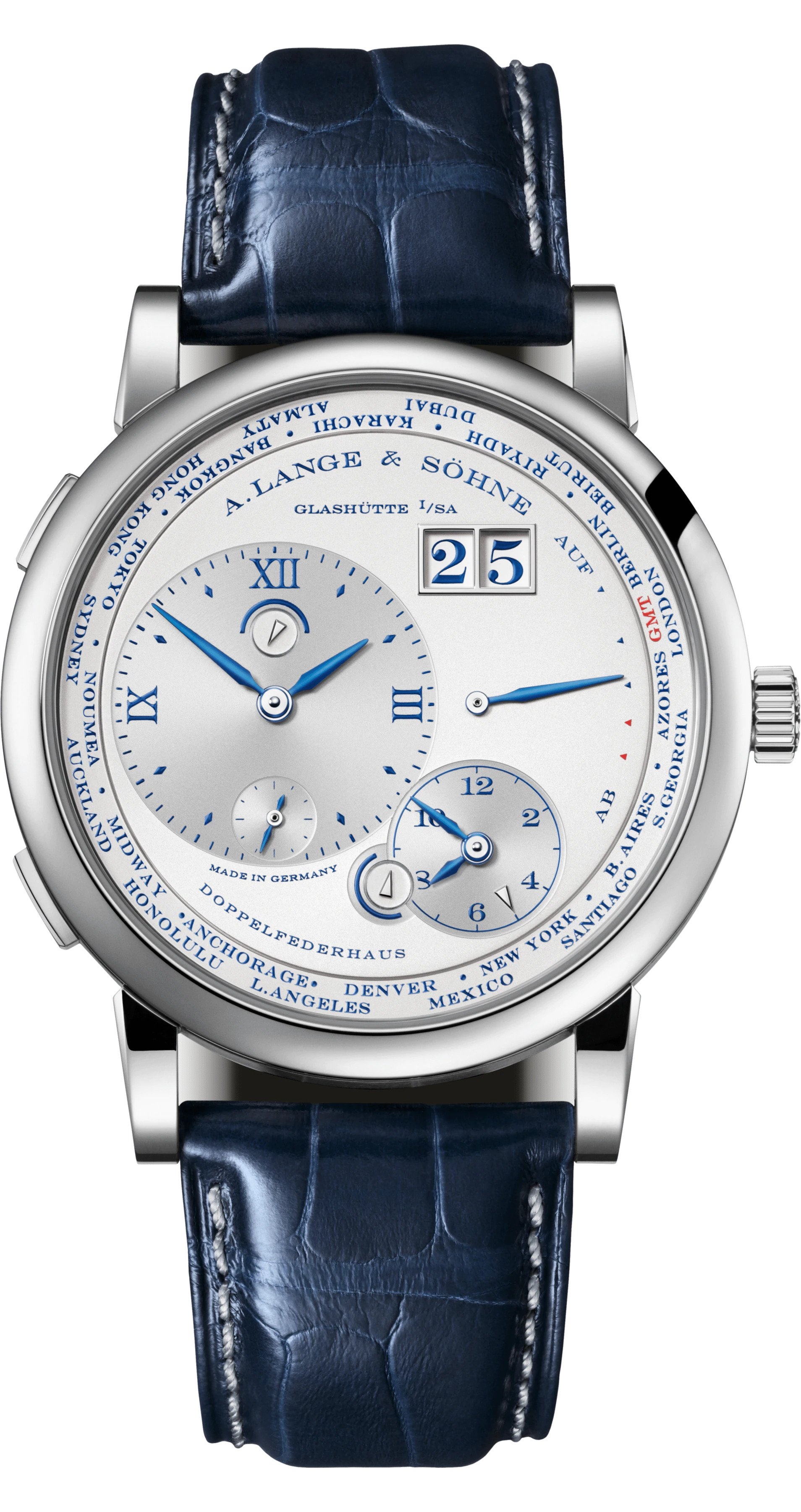 A. Lange & Söhne 116.066 : Lange 1 Timezone White Gold / 25th Anniversary