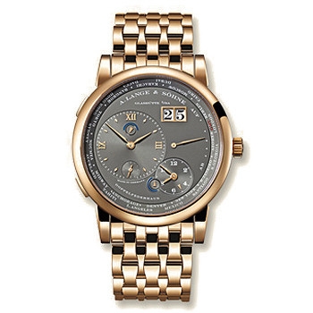 A. Lange & Söhne 116.533 : Lange 1 Time Zone Rose Gold / Grey / Bracelet