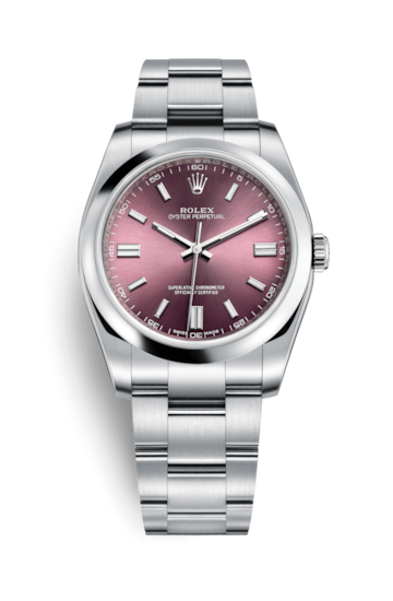 Rolex 116000-0010 : Oyster Perpetual 36 Red Grape