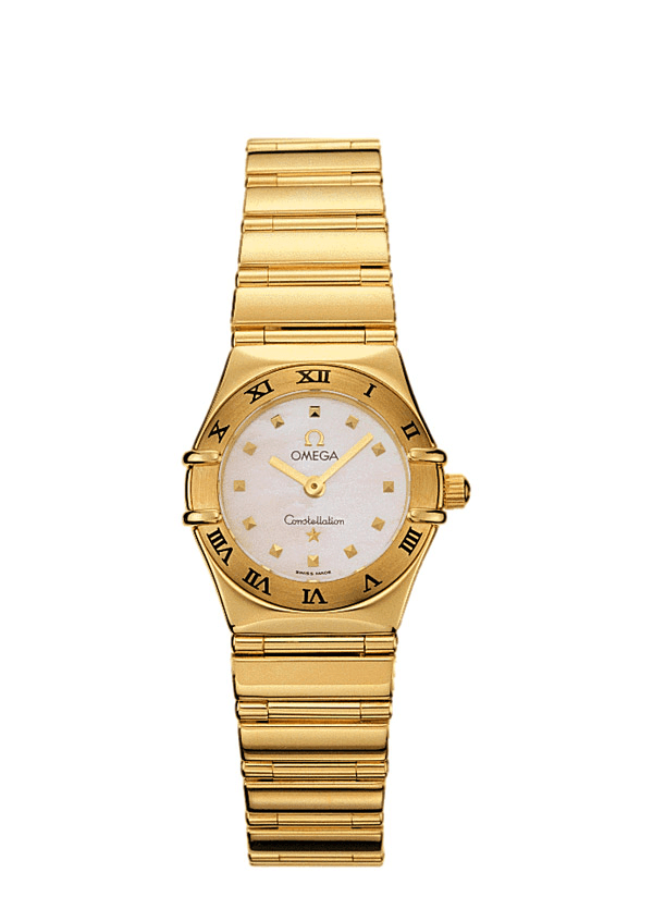 Omega 1161.71.00 : Constellation Quartz 22.5 My Choice Yellow Gold / White