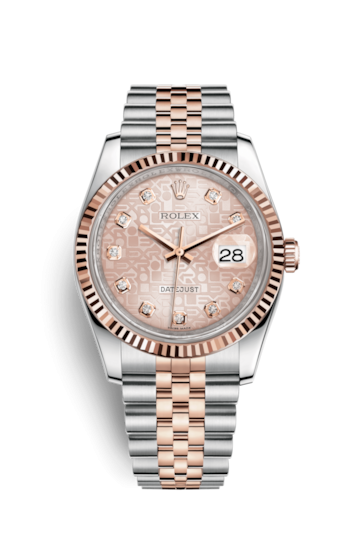 Rolex 116231-0058 : Datejust 36 Rolesor Everose Fluted / Jubilee / Pink Computer