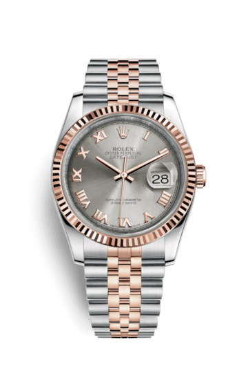 Rolex 116231-0087 : Datejust 36 Rolesor Everose Fluted / Jubilee / Pink Roman