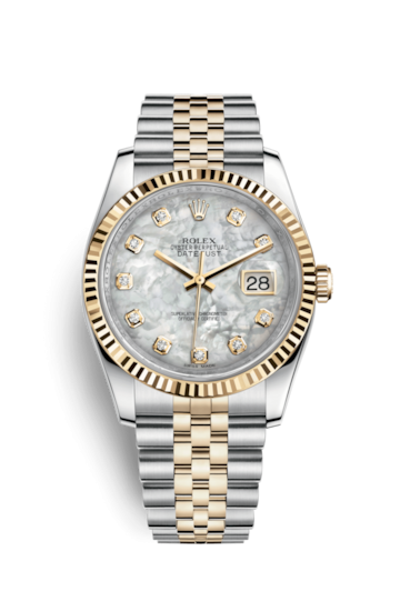 Rolex 116233-0152 : Datejust 36 Rolesor Yellow Fluted / Jubilee / MOP