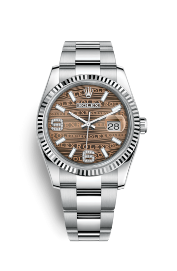 Rolex 116234-0156 : Datejust 36 Stainless Steel Fluted / Oyster / Bronze Wave