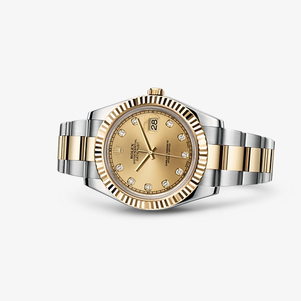 Rolex 116333-0007 : Datejust II Rolesor Champagne Diamonds
