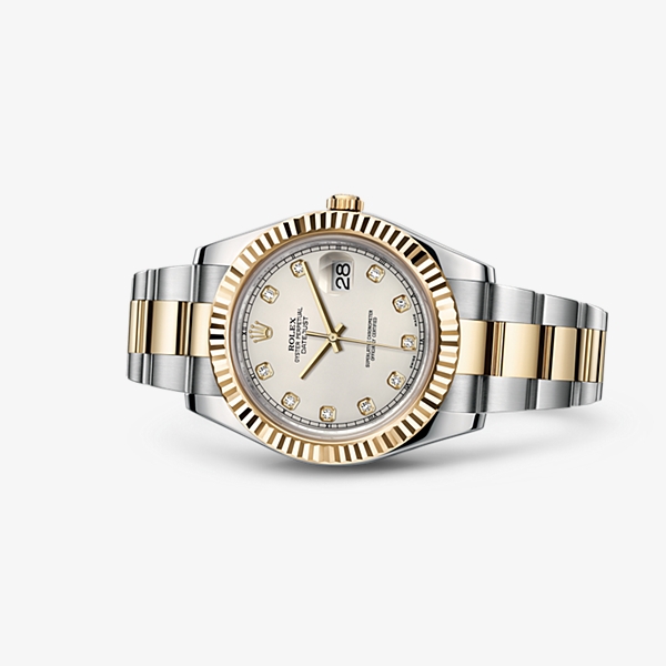 Rolex 116333-0008 : Datejust II Rolesor Ivory Diamonds