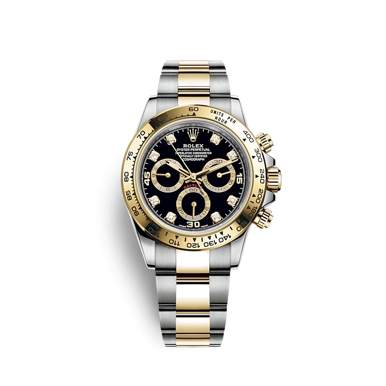 Rolex 116503-0011 : Cosmograph Daytona Stainless Steel / Yellow Gold / Black - Diamond