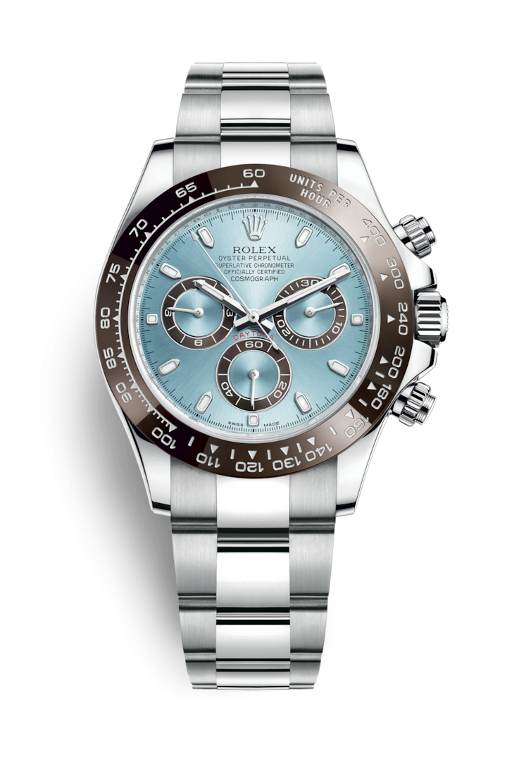 Rolex 116506-0001 : Cosmograph Daytona Platinum / Cerachrom / Ice Blue