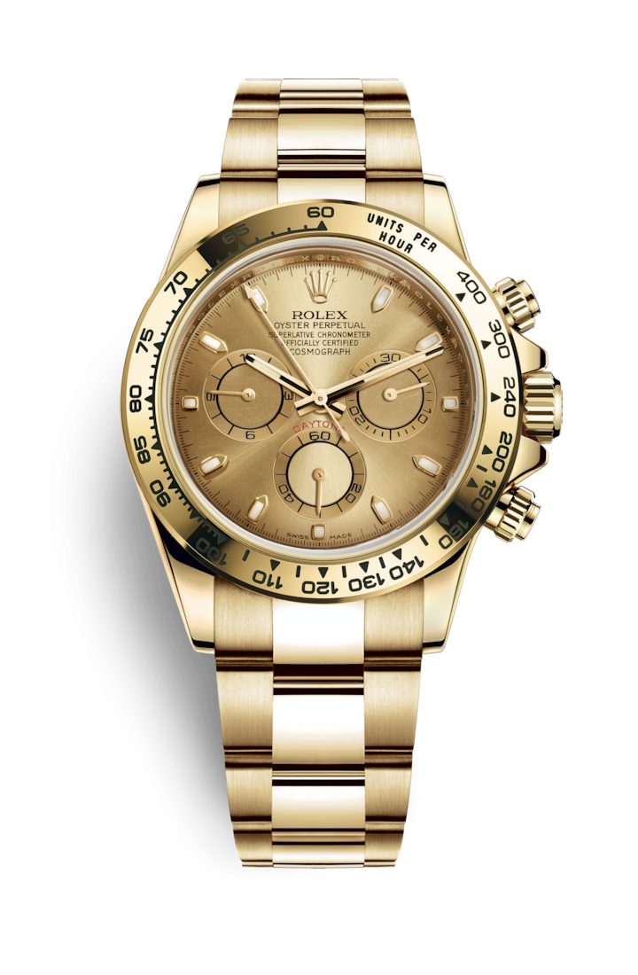 Rolex 116508-0003 : Cosmograph Daytona Yellow Gold / Champagne