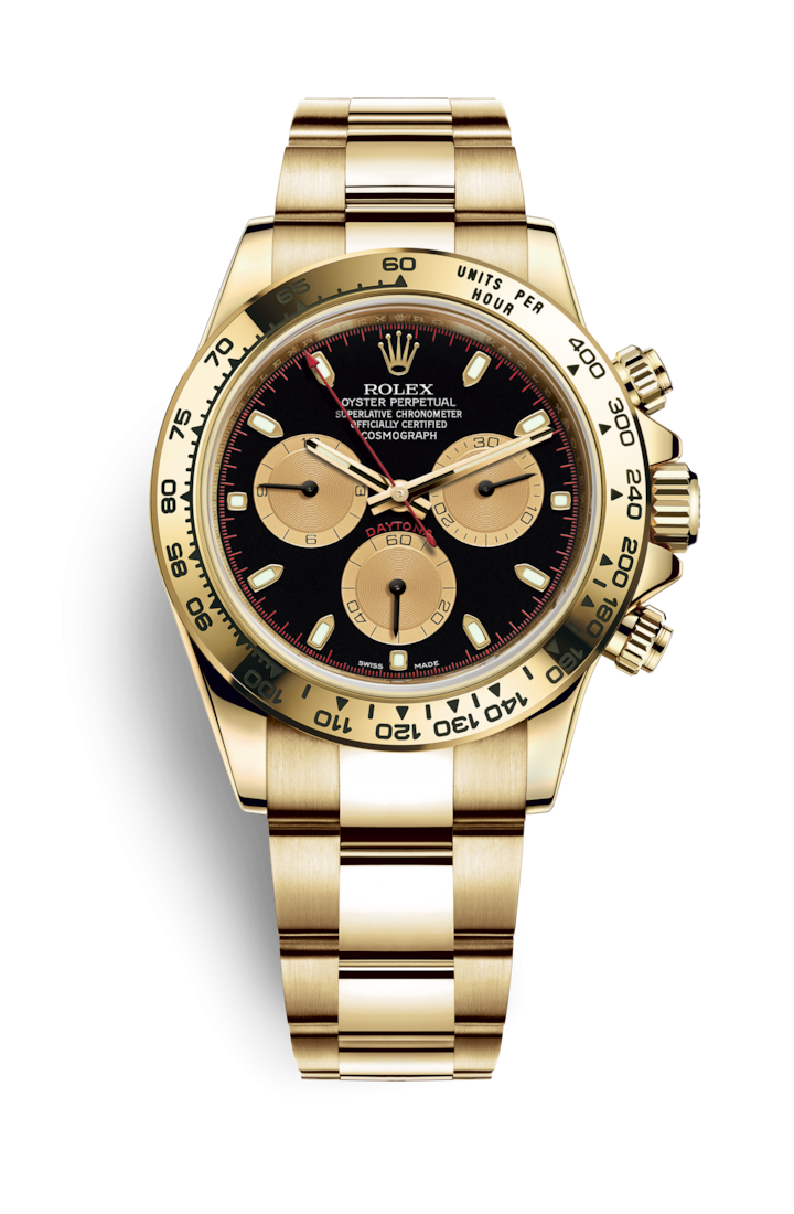 Rolex 116508-0009 : Cosmograph Daytona Yellow Gold / Black