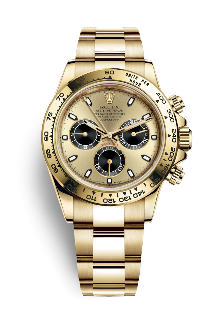Rolex 116508-0014 : Cosmograph Daytona Yellow Gold / Champagne