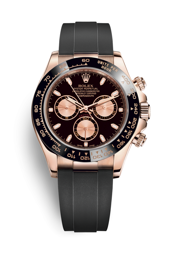 Rolex 116515LN-0012 : Cosmograph Daytona Everose / Cerachrom / Black / Oysterflex
