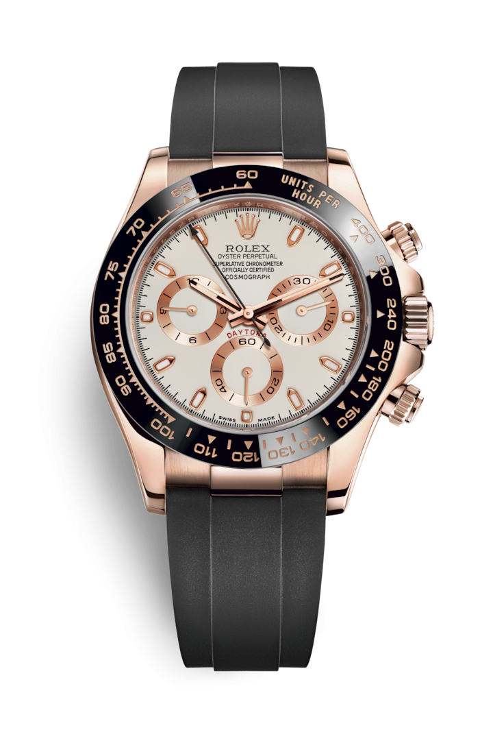 Rolex 116515LN-0014 : Cosmograph Daytona Everose / Cerachrom / Ivory / Oysterflex