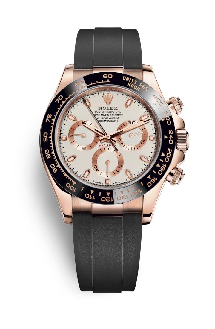 Rolex 116515LN-0019 : Cosmograph Daytona Everose / Cerachrom / Ivory / Oysterflex