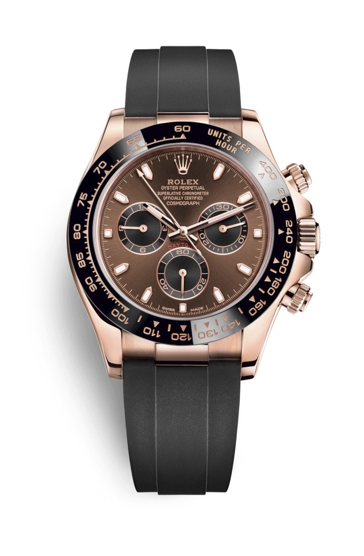 Rolex 116515LN-0041 : Cosmograph Daytona Everose / Cerachrom / Chocolate / Oysterflex