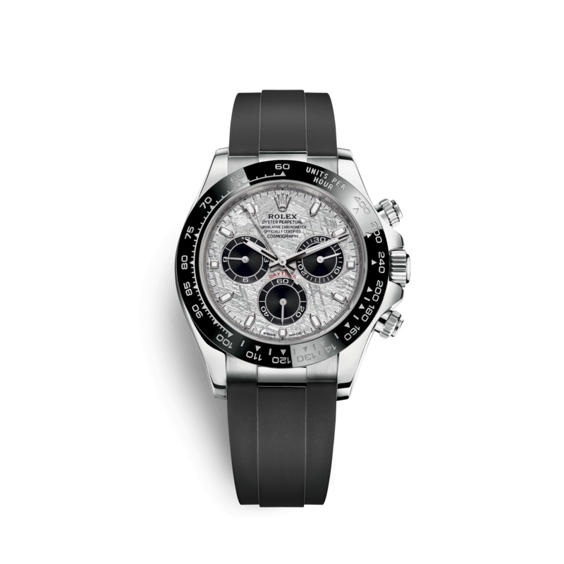 Rolex 116519LN-0038 : Cosmograph Daytona White Gold / Cerachrom / Meteorite / Oysterflex