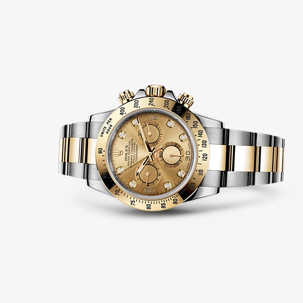 Rolex 116523-0055 : Cosmograph Daytona Rolesor / Champagne Diamond