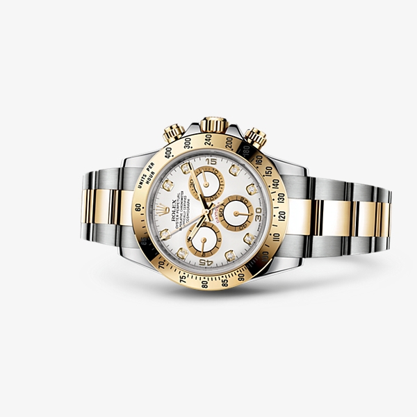 Rolex 116523-0057 : Daytona Rolesor White Diamond