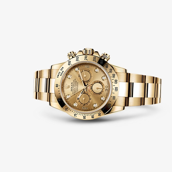 Rolex 116528-0033 : Daytona Yellow Gold Champagne Diamond