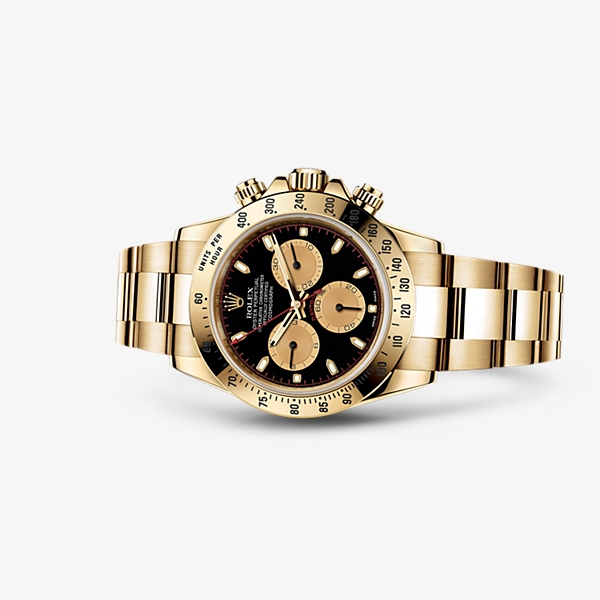 Rolex 116528-0036 : Daytona Yellow Gold Black Champagne