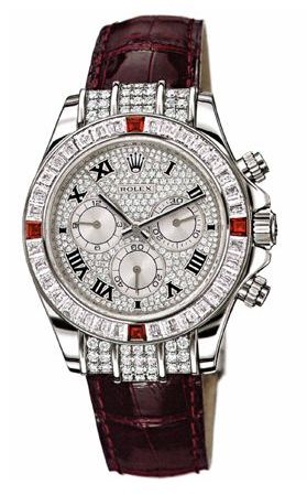 Rolex 1165994ru-0001 : Daytona White Gold Diamond Ruby Strap