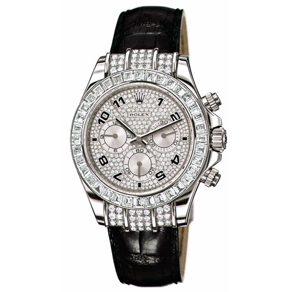 Rolex 116599tbr-0003 : Daytona White Gold Diamond Strap Arab