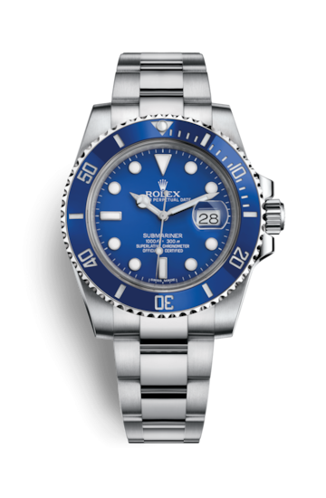 Rolex 116619lb-0001 : Submariner Date White Gold / Blue