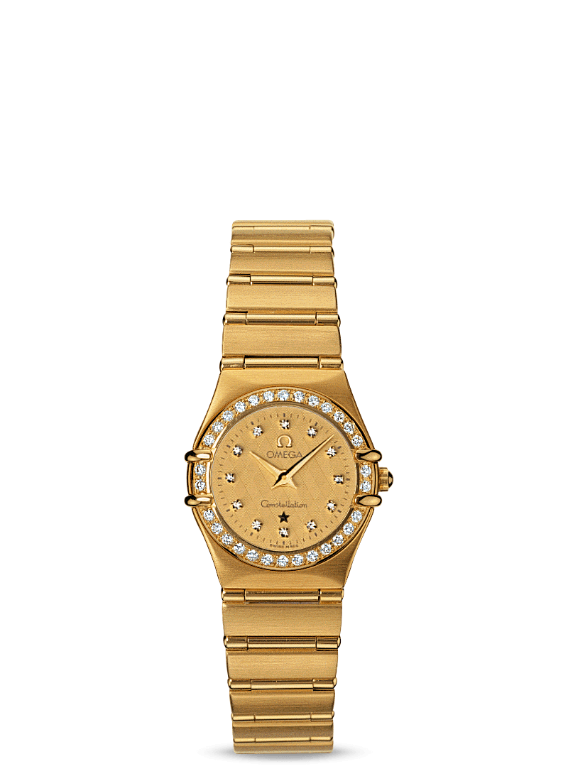 Omega 1167.15.00 : Constellation Quartz 22.5 '95 Yellow Gold / Diamond / Champagne