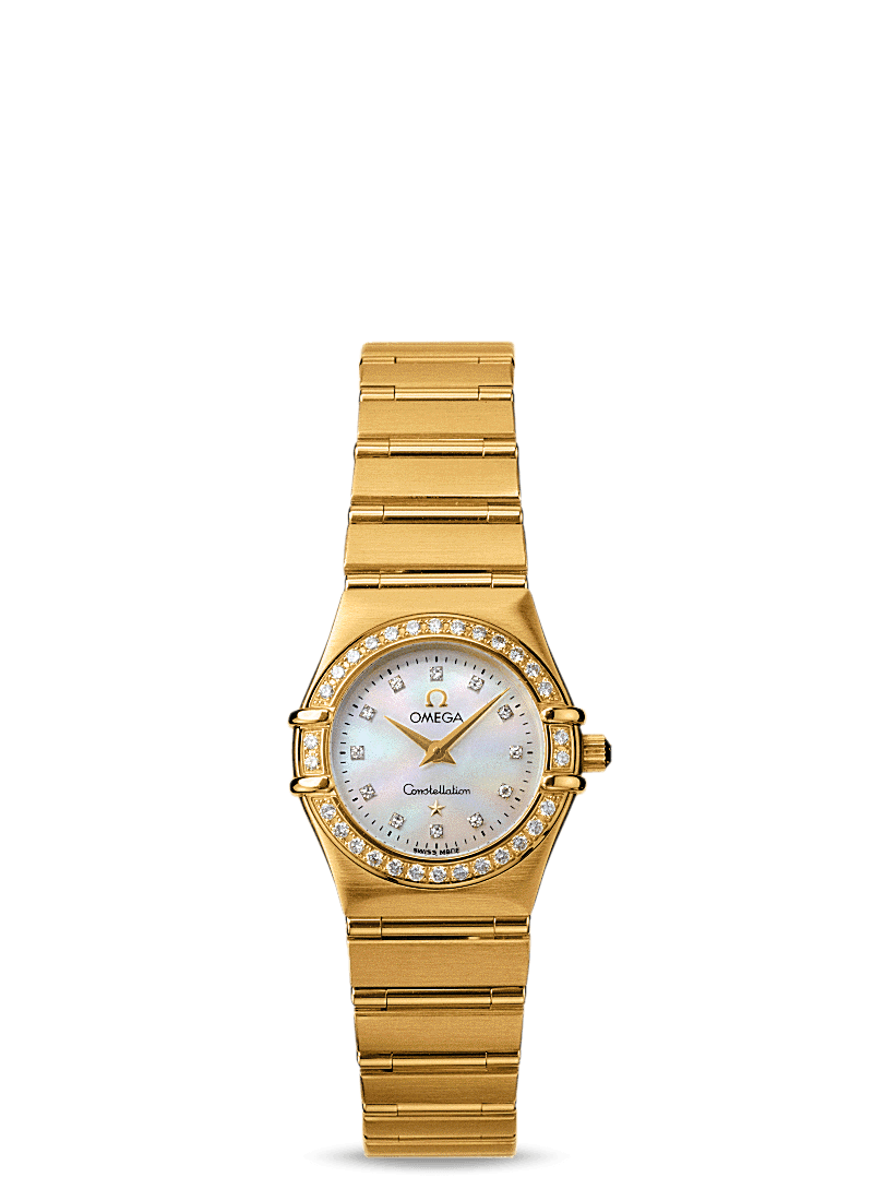 Omega 1167.75.00 : Constellation Quartz 22.5 '95 Yellow Gold / Diamond / MOP
