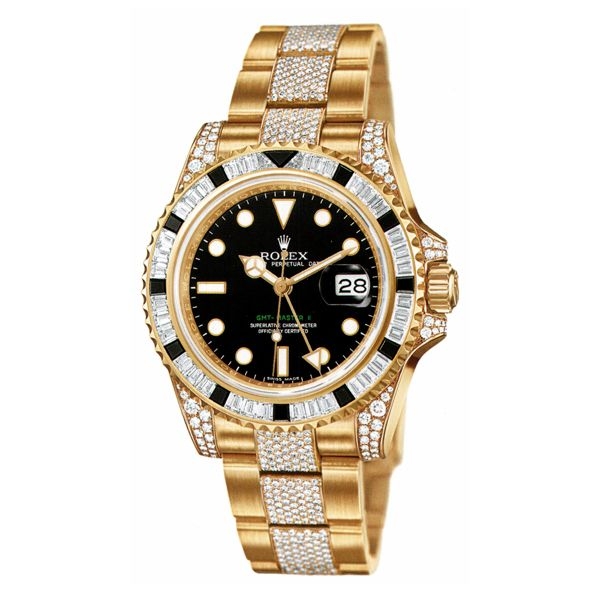 Rolex 116758 SANR : GMT-Master II Yellow Gold SANR