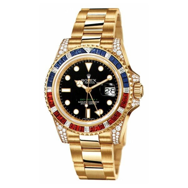 Rolex 116758 SARU : GMT-Master II Yellow Gold SARU
