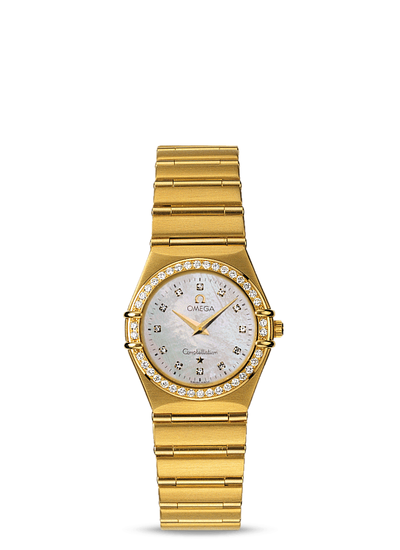 Omega 1177.75.00 : Constellation Quartz 25.5 '95 Yellow Gold / Diamond / MOP