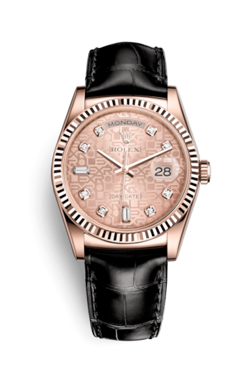 Rolex 118135-0066 : Day-Date 36 Everose / Strap / Pink Computer